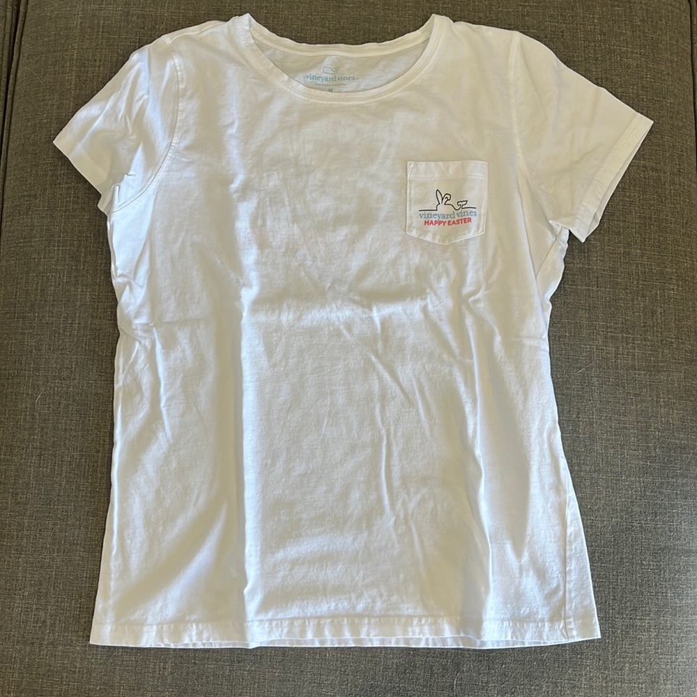 White Vineyard Vines Easter Tee